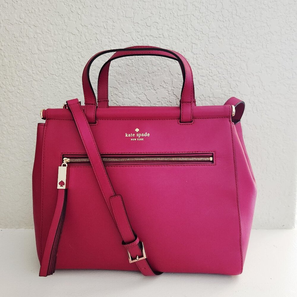 Like New Kate Spade Ny Royal Place Cherise Shoulder Bag Purse